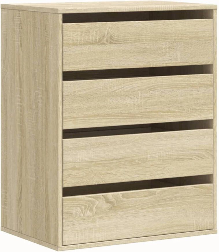 VidaXL Ladekast 60x41x76 cm bewerkt hout sonoma eikenkleurig