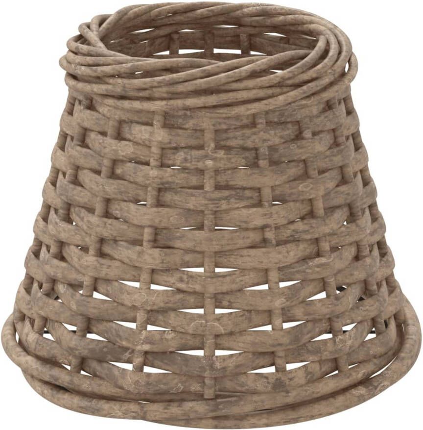 VidaXL Lampenkap Ø15x12 cm wicker bruin