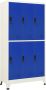 Vida XL vidaXL Lockerkast 90x45x180 cm staal grijs en blauw-VXL-339802 - Thumbnail 2