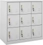 Vida XL vidaXL Lockerkasten 2 st 90x45x92 5 cm staal lichtgrijs-VXL-3095239 - Thumbnail 2