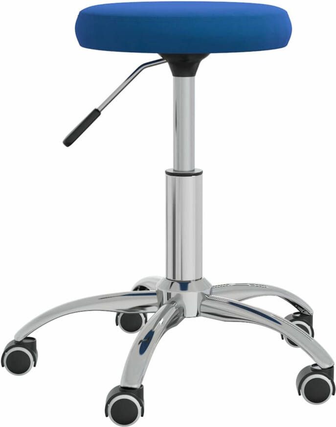 VidaXL Massagekruk fluweel blauw