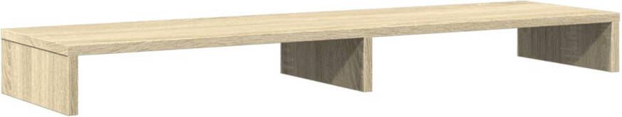 VidaXL Monitorstandaard 100x27x10 cm bewerkt hout sonoma eikenkleurig