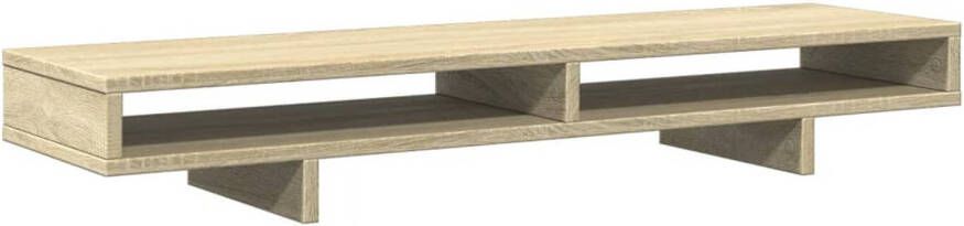 VidaXL Monitorstandaard 100x27x15 cm bewerkt hout sonoma eikenkleurig