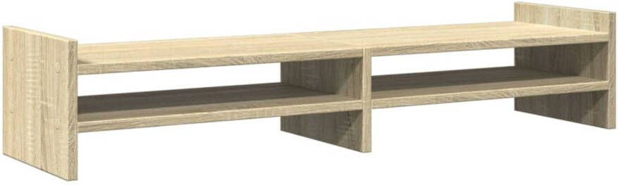 VidaXL Monitorstandaard 100x27x20 cm bewerkt hout sonoma eikenkleurig