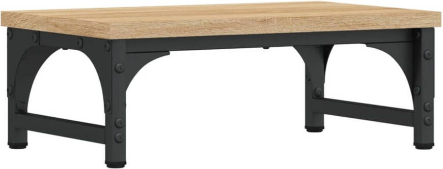 VidaXL Monitorstandaard 37x23x14 cm bewerkt hout sonoma eikenkleurig