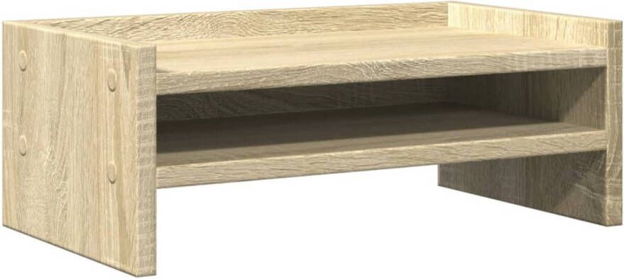 VidaXL Monitorstandaard 42x24x16 cm bewerkt hout sonoma eikenkleurig