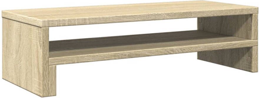 VidaXL Monitorstandaard 54x22x15 cm bewerkt hout sonoma eikenkleurig