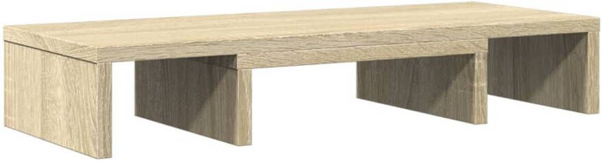 VidaXL Monitorstandaard verstelbaar 60x24x10 5 cm hout sonoma eiken