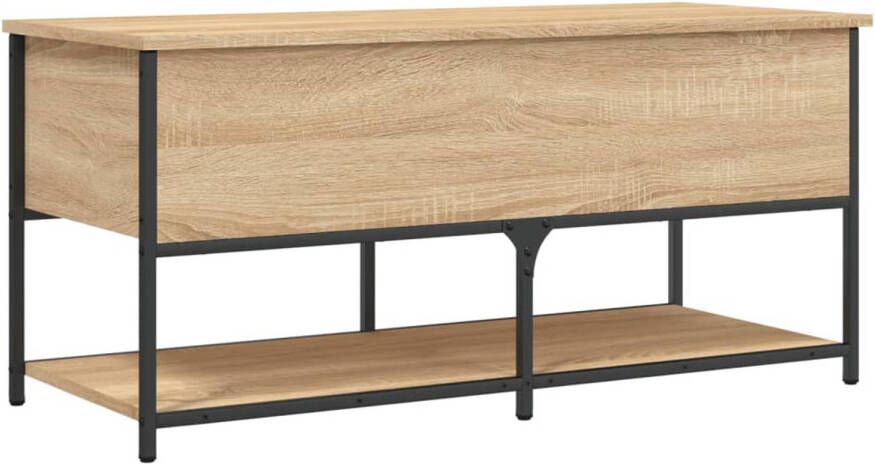 VidaXL Opbergbankje 100x42 5x47 cm bewerkt hout sonoma eikenkleurig