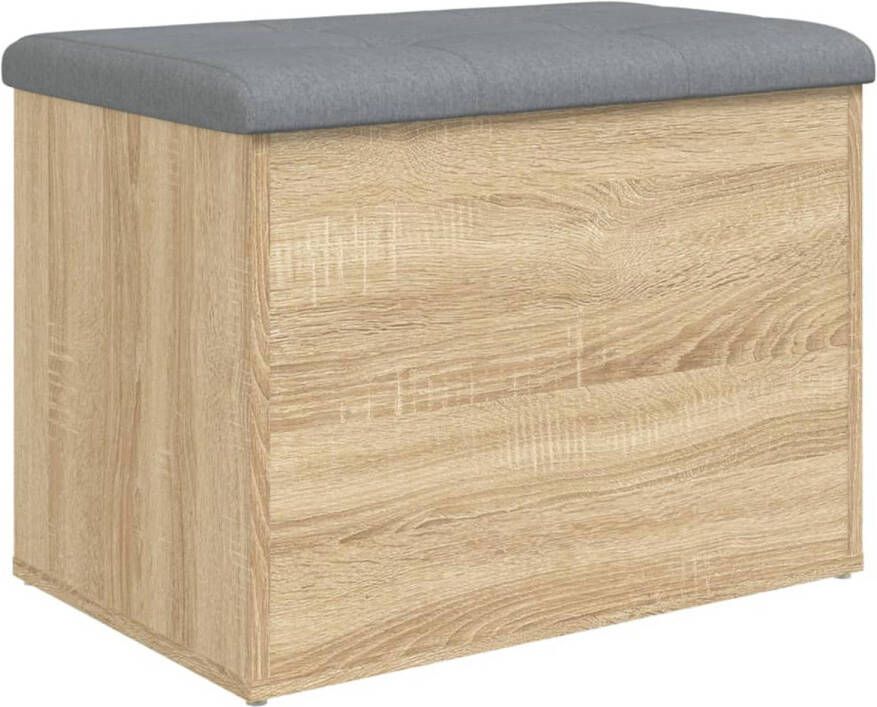 VidaXL Opbergbankje 62x42x45 cm bewerkt hout sonoma eikenkleurig