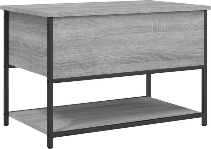 VidaXL Opbergbankje 70x42 5x47 cm bewerkt hout grijs sonoma eikenkleur