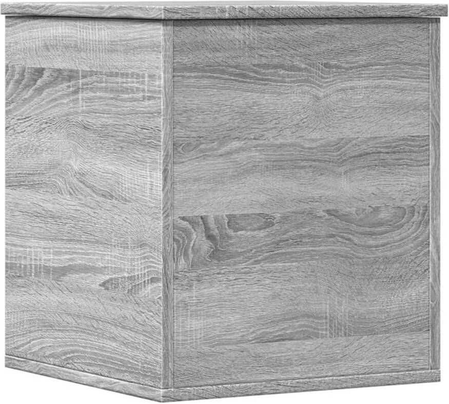 VidaXL Opbergbox 40x42x46 cm bewerkt hout grijs sonoma eikenkleurig