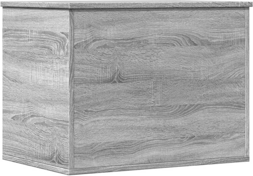 VidaXL Opbergbox 60x42x46 cm bewerkt hout grijs sonoma eikenkleurig