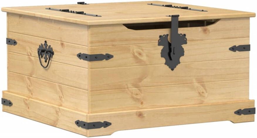 VidaXL Opbergbox Corona 78x78x45 cm massief grenenhout