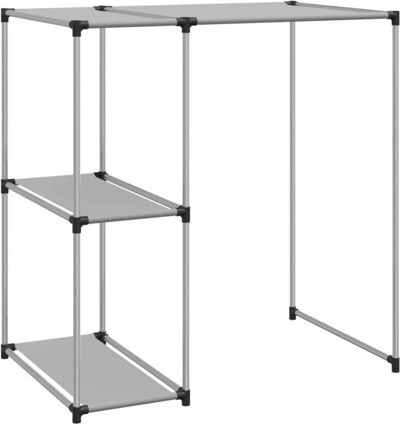 VidaXL Opbergrek voor boven wasmachine 87x55x90 5 cm ijzer grijs