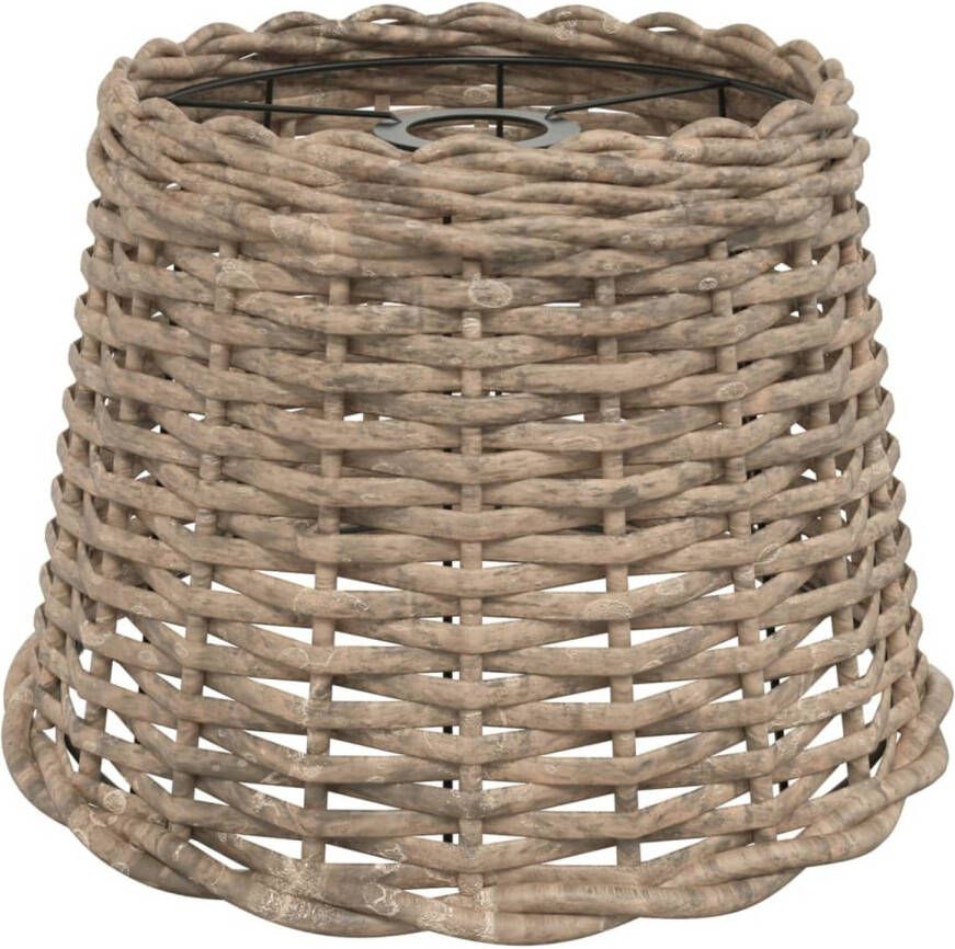 VidaXL Plafondlampenkap Ø30x20 cm wicker bruin