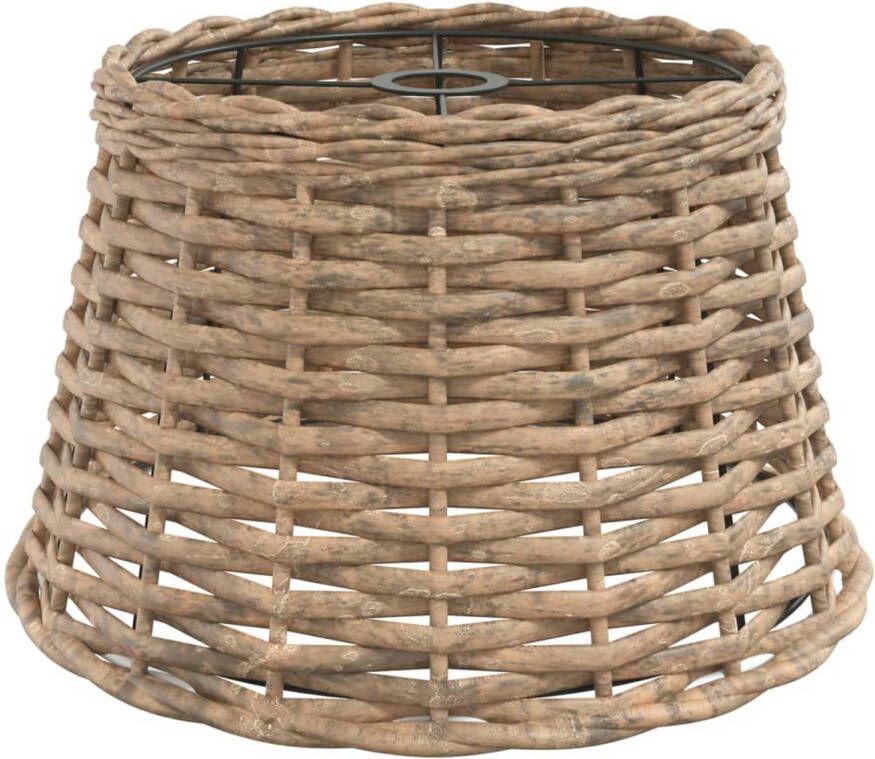 VidaXL Plafondlampenkap Ø38x23 cm wicker bruin