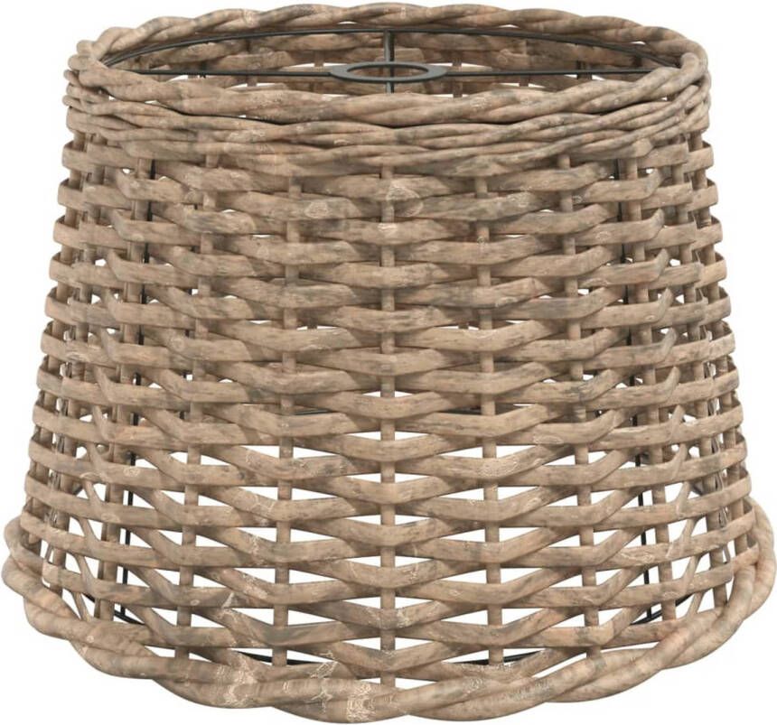 VidaXL Plafondlampenkap Ø40x26 cm wicker bruin