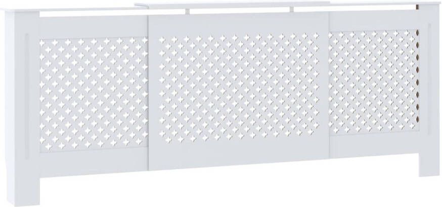 VidaXL Radiatorombouw 205 cm MDF wit