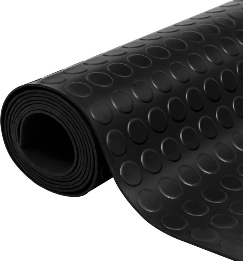 VidaXL Rubberen anti-slip vloermat 5x1m stippen