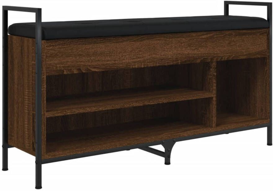 VidaXL Schoenenbank 105 5x32x57 5 cm bewerkt hout bruin eikenkleur