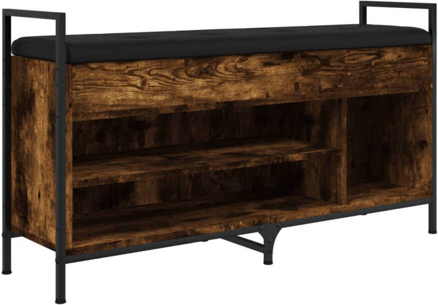 VidaXL Schoenenbank 105 5x32x57 5 cm bewerkt hout gerookt eikenkleurig