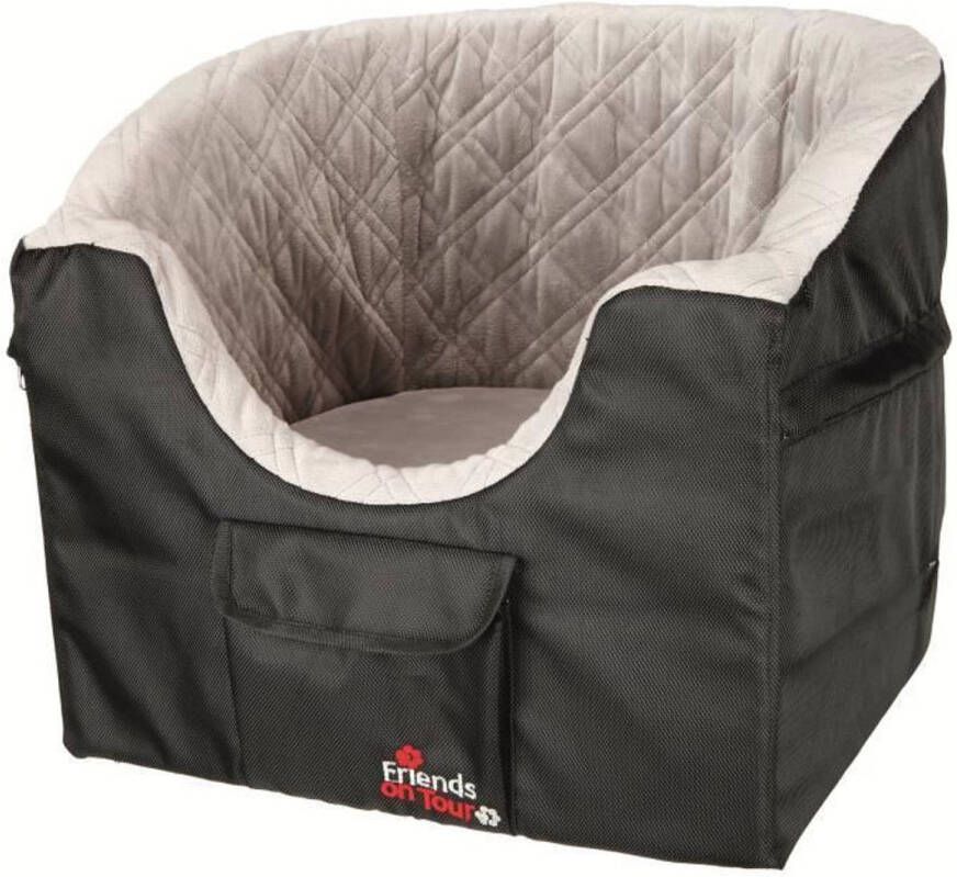 VidaXL TRIXIE Autostoel 45x39x42cm Zwart en grijs Voor hond