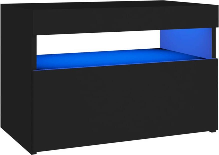 VidaXL Tv-meubel met LED-verlichting 60x35x40 cm zwart