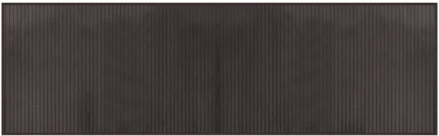 VidaXL Vloerkleed rechthoekig 60x200 cm bamboe donkerbruin