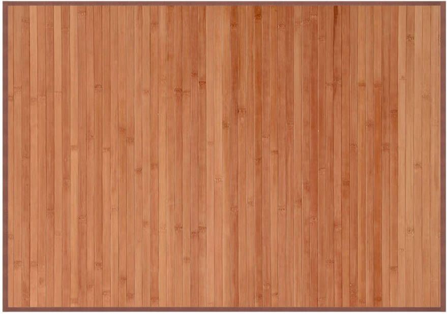 VidaXL Vloerkleed rechthoekig 70x100 cm bamboe bruin