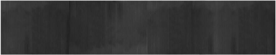 VidaXL Vloerkleed rechthoekig 80x400 cm bamboe grijs