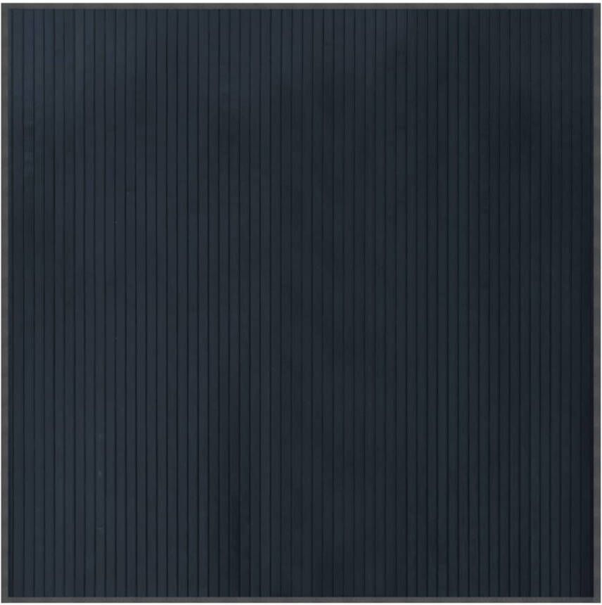 VidaXL Vloerkleed vierkant 100x100 cm bamboe grijs