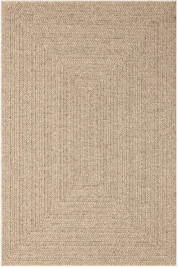 VidaXL Vloerkleed ZIZUR binnen en buiten 120x170 cm jute look