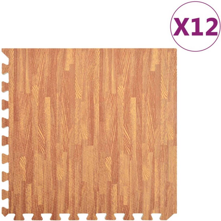 VIDAXL vloermatten EVA-schuim 4 32 ㎡ houtnerfprint 12 stuks