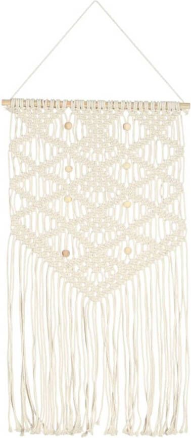 VidaXL Wandhanger macramé 40x80 cm katoen