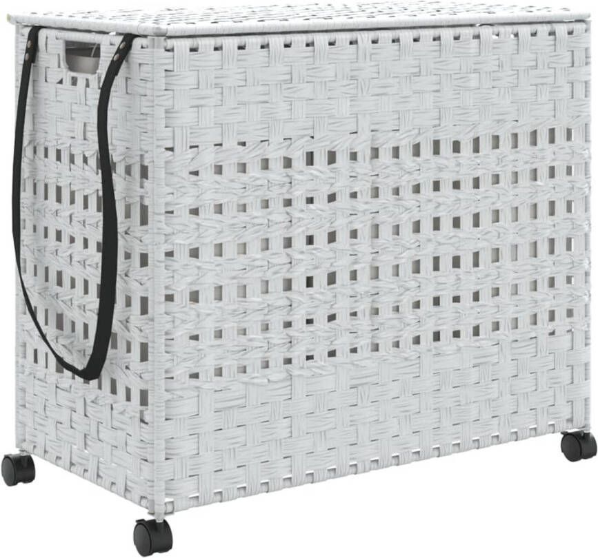 VidaXL -Wasmand-op-wielen-66x35x60-cm-rattan-wit