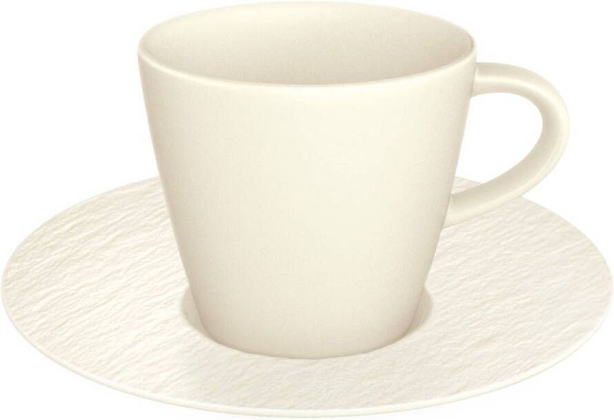 Villeroy & Boch Espressokop en -schotel Manufacture Rock Wit 60 ml