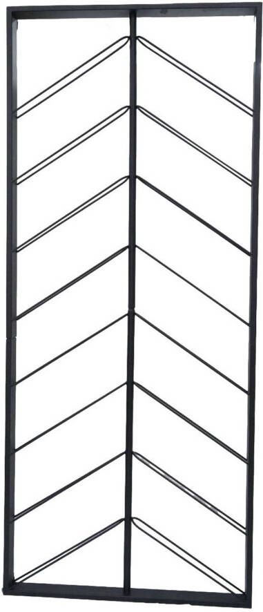 Vinata Aterno wijnrek muur zwart 16 flessen wijnrekken flessenrek wijnrek metaal wijnrek wand wijn rek wijnrek hangend wijnfleshouder flessen rek