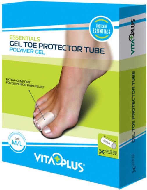 Vitaplus Essentials Gel Toe Protector Tube maat S M 2ST