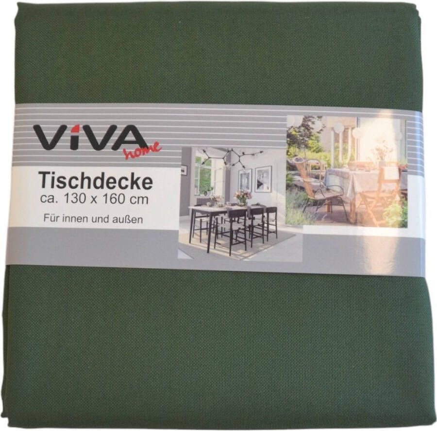 Viva Living Tafelkleed 130 x 160 cm Groen Tafellinnen