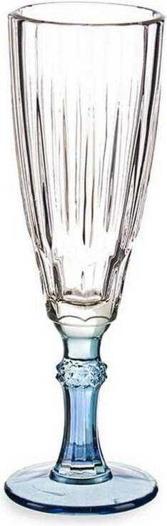 Vivalto Champagneglas Exotic Kristal Blauw 170 ml