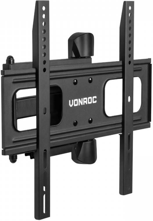 VONROC Tv Beugel – Draai- En Kantelbaar Voor 32 T m 75 Inch – Universeel Tot 50 Kg. – Incl. Montage