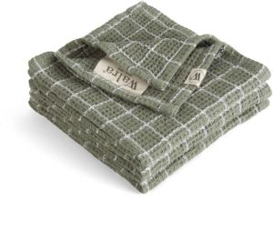 Walra Vaatdoekjes Cubes Legergroen 30 X 30 Cm 3 Stuks