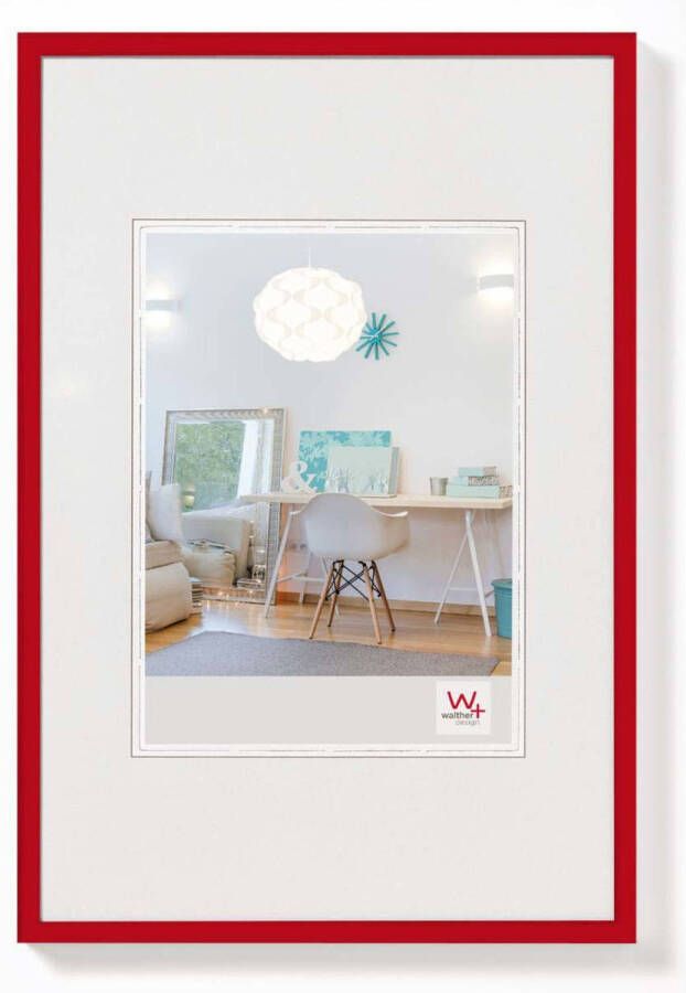 Walter design Walther New Lifestyle Fotolijst Fotoformaat 28x35 cm Rood