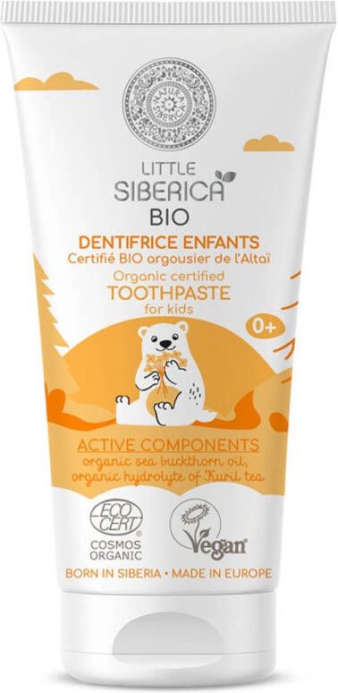 WAYS_ Little Siberica Biologisch Gecertificeerde Tandpasta Voor Kinderen Biologische tandpasta met Altai duindoorn 0+ 60g