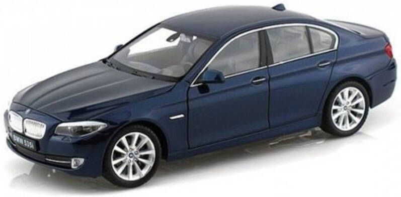 Welly Modelauto BMW 535i sedan blauw 20 x 8 x 6 cm Schaal 1:24 Speelgoedauto Miniatuurauto