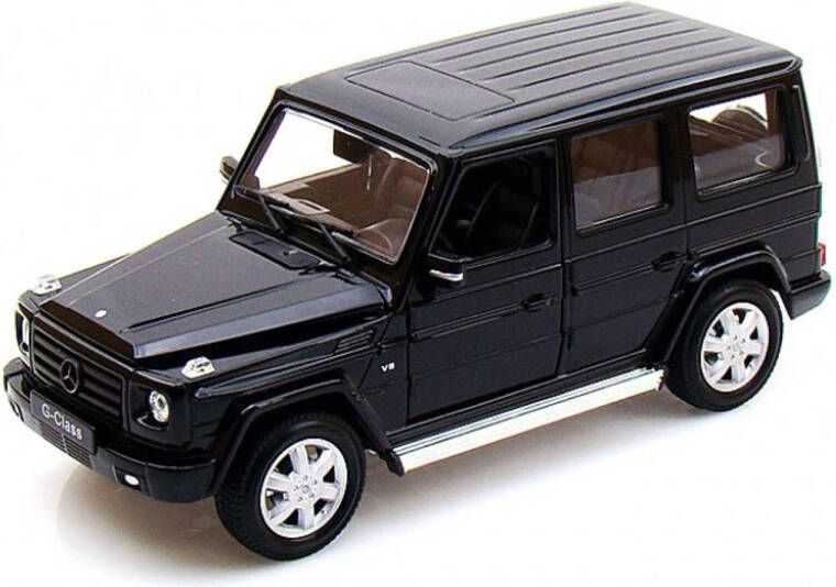 Welly Modelauto Mercedes-Benz G-Klasse SUV zwart 19 x 7 x 8 cm Schaal 1:24 Speelgoedauto Miniatuurauto