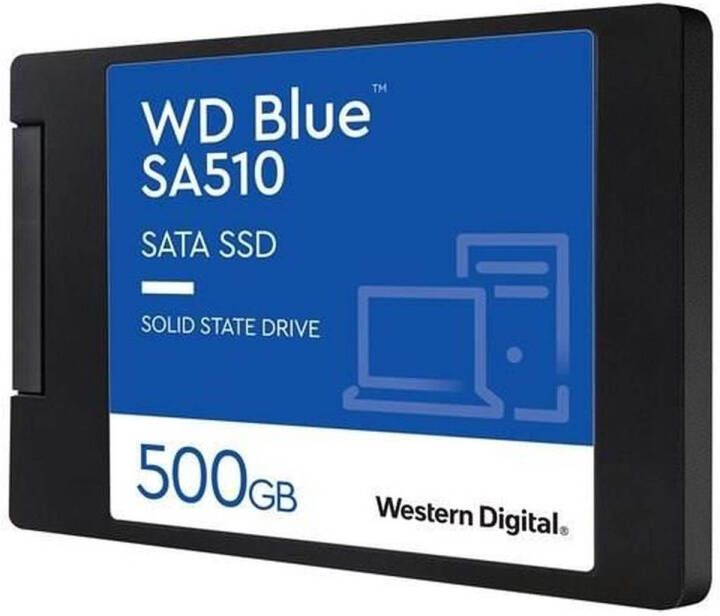 Western Digital Hard Drive SA510 SATA SSD Interne 500 GB 2.5 Formaat Blauw