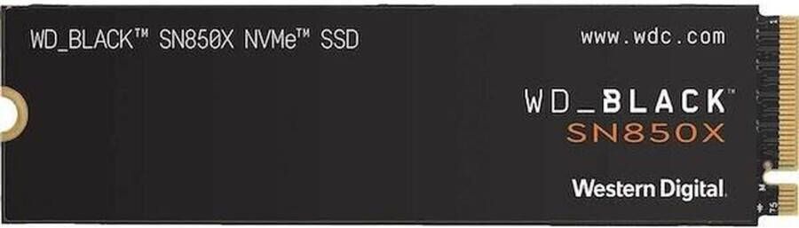 Western Digital Hard Drive SN850X NVME SSD 2 TB Intern M2 -formaat Zwart