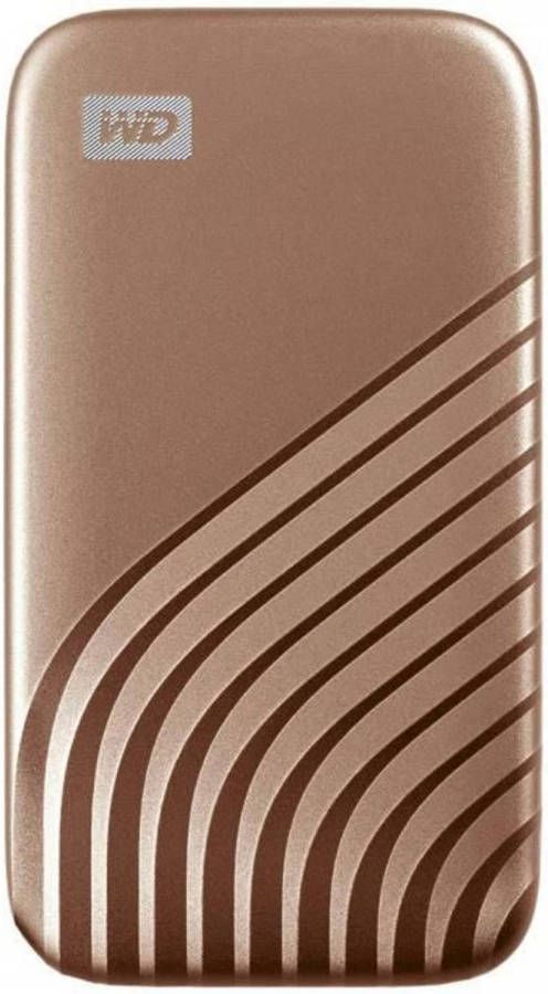 Western Digital Wd externe ssd-schijf my passport ™ 500 gb usb-c rose gold